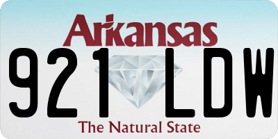AR license plate 921LDW