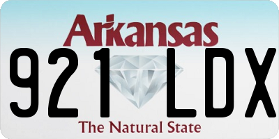 AR license plate 921LDX