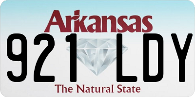 AR license plate 921LDY