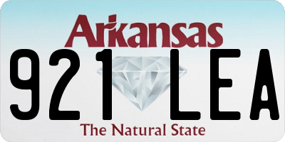 AR license plate 921LEA