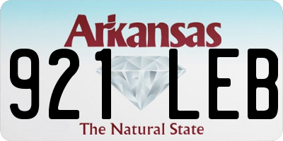 AR license plate 921LEB