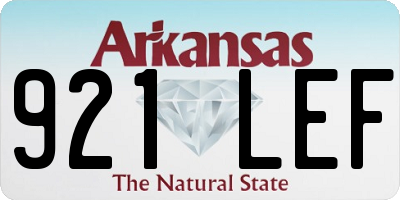 AR license plate 921LEF