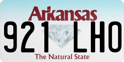 AR license plate 921LHO