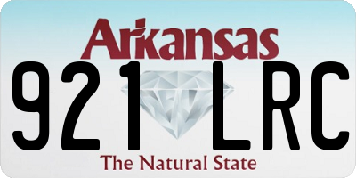AR license plate 921LRC