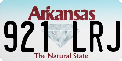 AR license plate 921LRJ