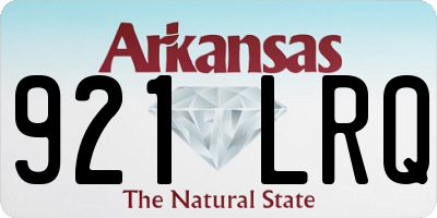 AR license plate 921LRQ