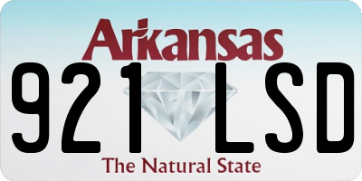 AR license plate 921LSD