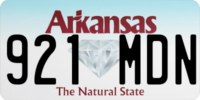 AR license plate 921MDN
