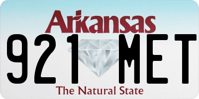 AR license plate 921MET