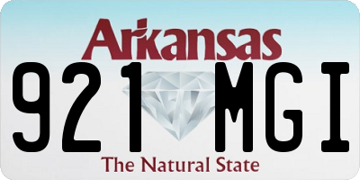AR license plate 921MGI