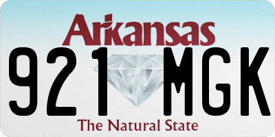 AR license plate 921MGK