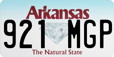 AR license plate 921MGP