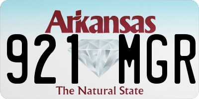AR license plate 921MGR