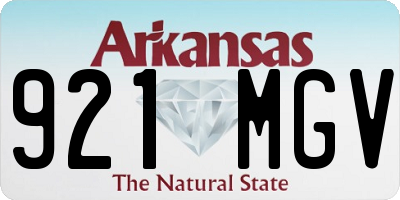 AR license plate 921MGV