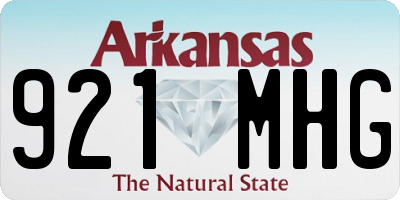 AR license plate 921MHG