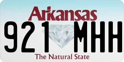 AR license plate 921MHH