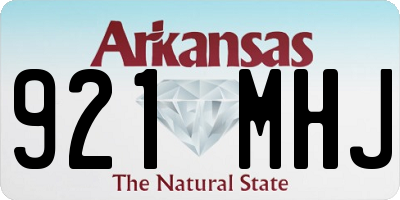 AR license plate 921MHJ
