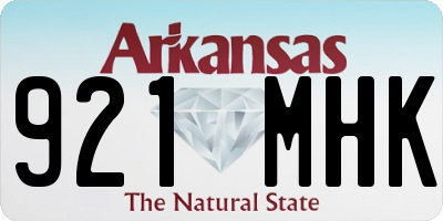 AR license plate 921MHK