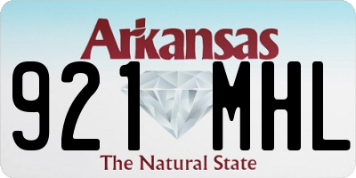 AR license plate 921MHL