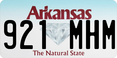 AR license plate 921MHM