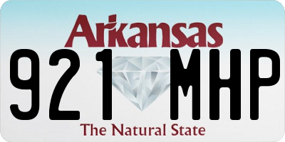 AR license plate 921MHP