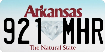 AR license plate 921MHR