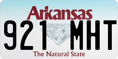 AR license plate 921MHT