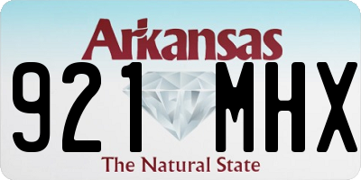 AR license plate 921MHX