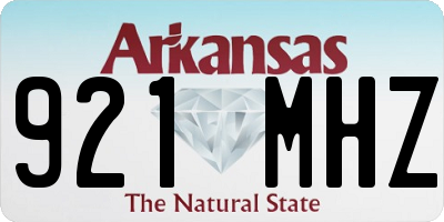 AR license plate 921MHZ