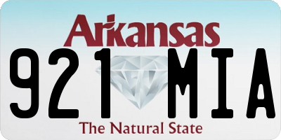AR license plate 921MIA