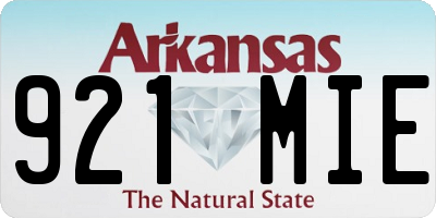 AR license plate 921MIE