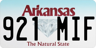 AR license plate 921MIF