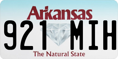 AR license plate 921MIH