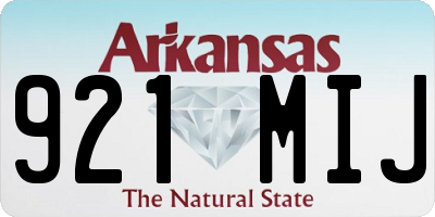 AR license plate 921MIJ
