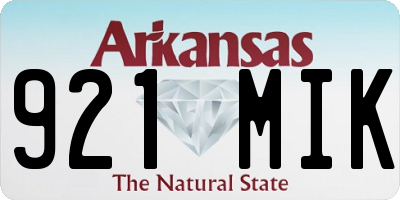 AR license plate 921MIK