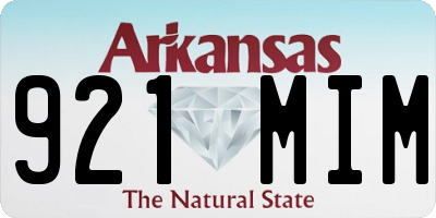 AR license plate 921MIM
