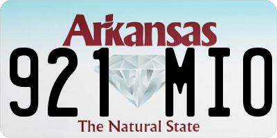 AR license plate 921MIO