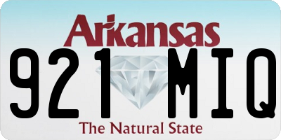 AR license plate 921MIQ