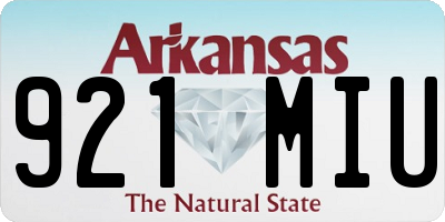 AR license plate 921MIU
