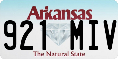 AR license plate 921MIV