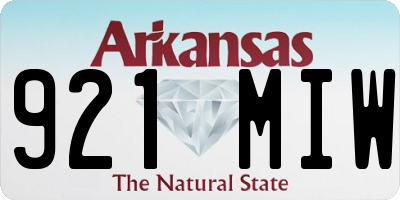 AR license plate 921MIW