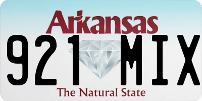 AR license plate 921MIX