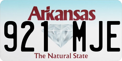 AR license plate 921MJE