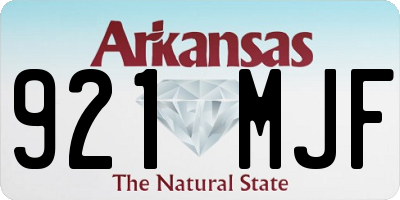 AR license plate 921MJF