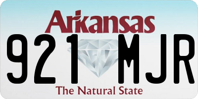 AR license plate 921MJR