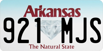 AR license plate 921MJS