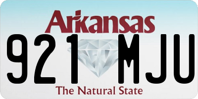 AR license plate 921MJU