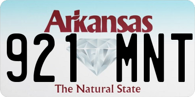 AR license plate 921MNT
