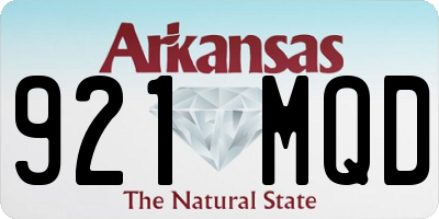AR license plate 921MQD