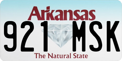 AR license plate 921MSK